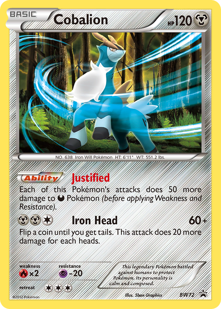 Cobalion (BW72) [Black & White: Black Star Promos] | GnG Games