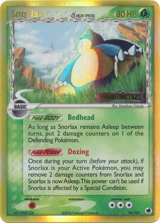 Snorlax (10/101) (Delta Species) (Stamped) [EX: Dragon Frontiers] | GnG Games