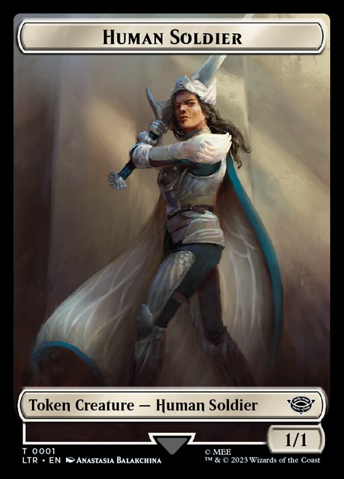 Human Soldier Token (01) [The Lord of the Rings: Tales of Middle-Earth Tokens] | GnG Games