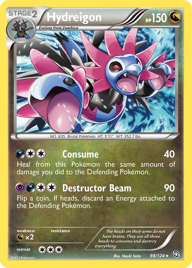 Hydreigon (98/124) (Cracked Ice Holo) (Theme Deck Exclusive) [Black & White: Dragons Exalted] | GnG Games