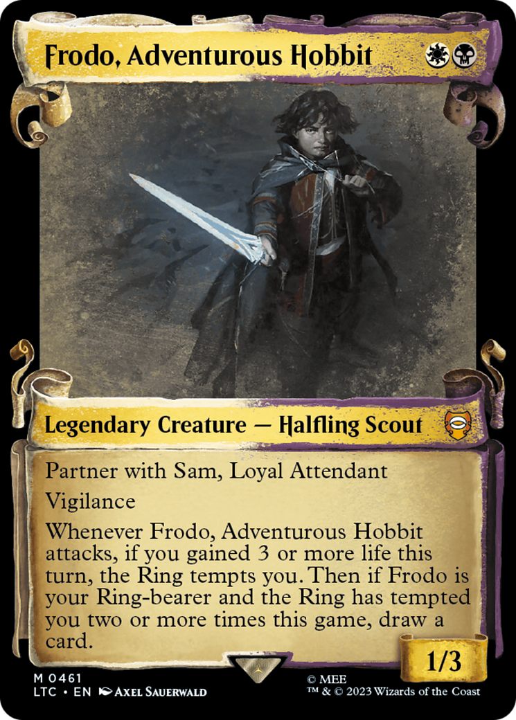 Frodo, Adventurous Hobbit [The Lord of the Rings: Tales of Middle-Earth Commander Showcase Scrolls] | GnG Games