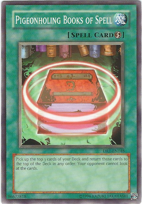Pigeonholing Books of Spell [DR1-EN148] Common | GnG Games