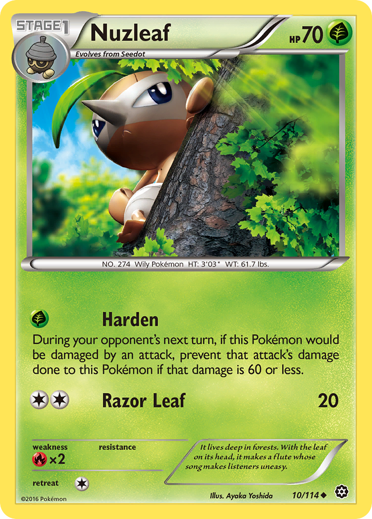 Nuzleaf (10/114) [XY: Steam Siege] | GnG Games