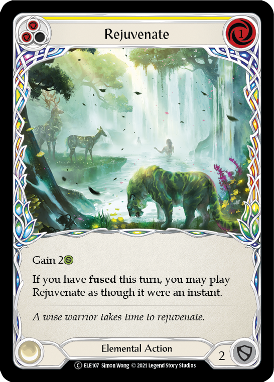 Rejuvenate (Yellow) [U-ELE107] Unlimited Rainbow Foil | GnG Games