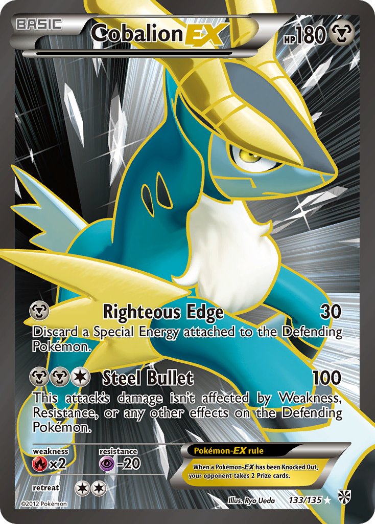 Cobalion EX (133/135) [Black & White: Plasma Storm] | GnG Games