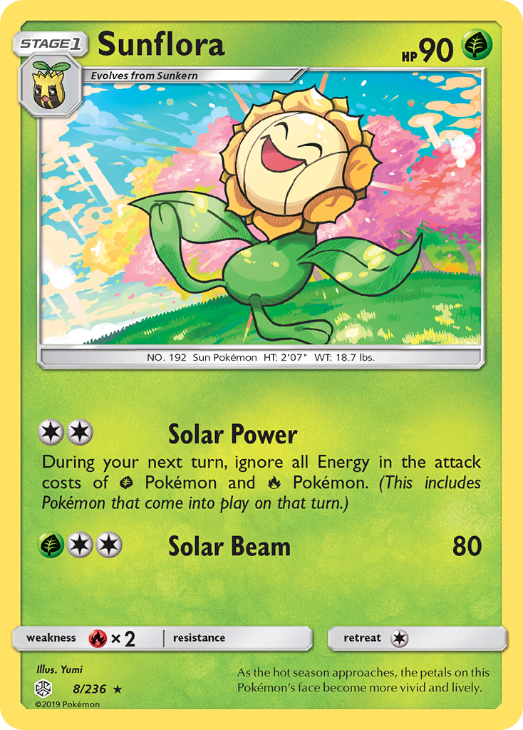Sunflora (8/236) [Sun & Moon: Cosmic Eclipse] | GnG Games