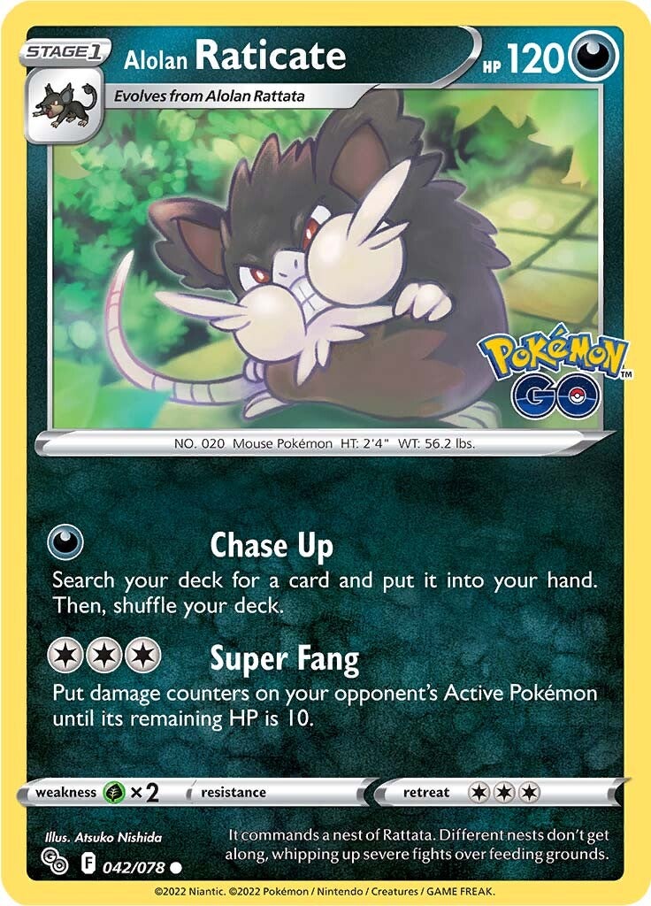 Alolan Raticate (042/078) [Pokémon GO] | GnG Games