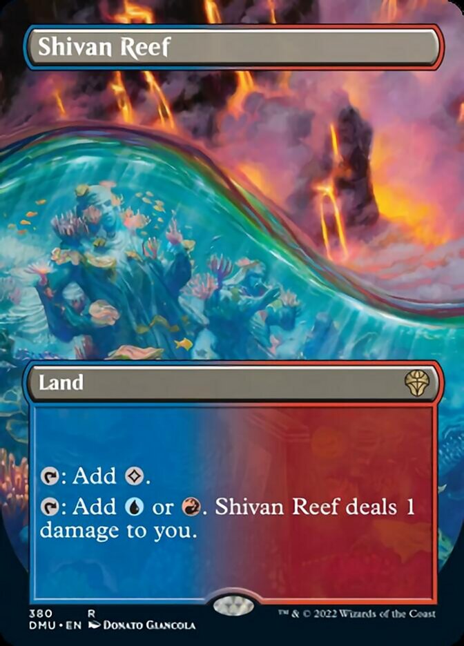Shivan Reef (Borderless Alternate Art) [Dominaria United] | GnG Games