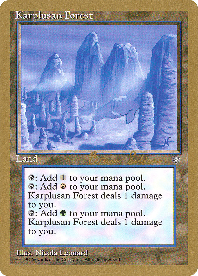 Karplusan Forest (Brian Selden) [World Championship Decks 1998] | GnG Games