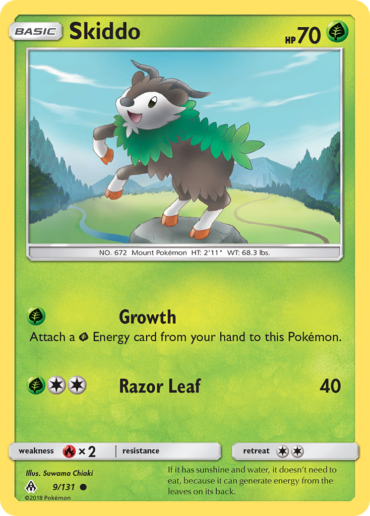 Skiddo (9/131) [Sun & Moon: Forbidden Light] | GnG Games