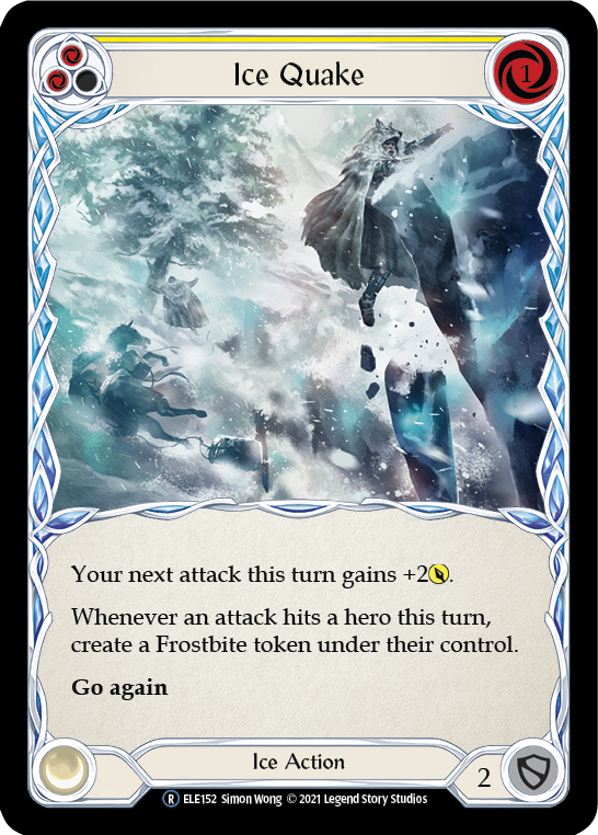 Ice Quake (Yellow) [U-ELE152] Unlimited Rainbow Foil | GnG Games