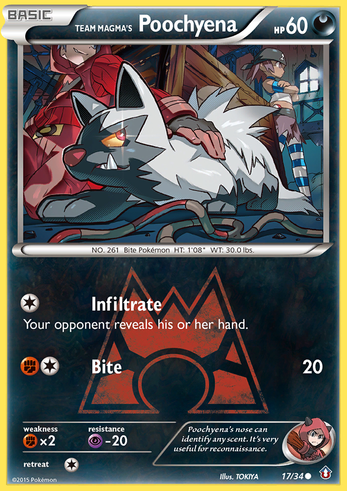 Team Magma's Poochyena (17/34) [XY: Double Crisis] | GnG Games