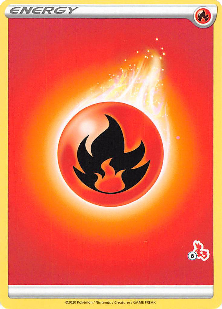 Fire Energy (Cinderace Stamp #6) [Battle Academy 2022] | GnG Games