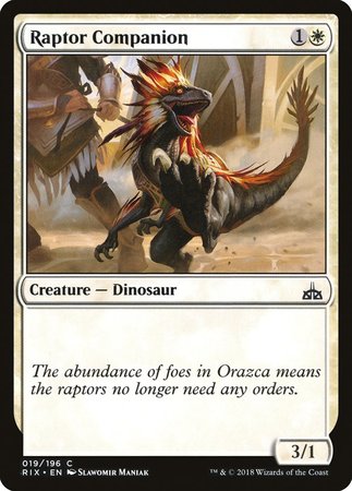 Raptor Companion [Rivals of Ixalan] | GnG Games