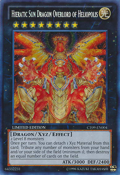 Hieratic Sun Dragon Overlord of Heliopolis [CT09-EN004] Secret Rare | GnG Games