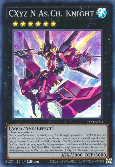 CXyz N.As.Ch. Knight [LED9-EN004] Super Rare | GnG Games