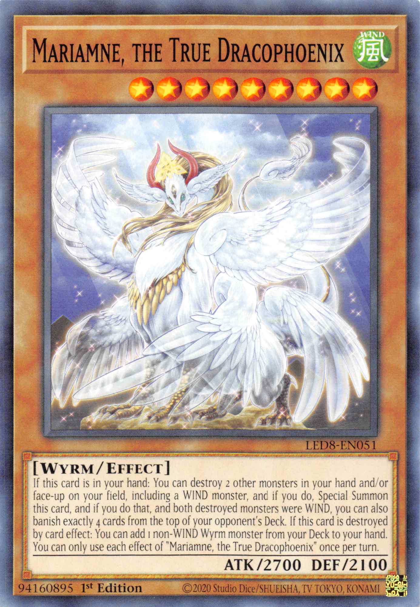 Mariamne, the True Dracophoenix [LED8-EN051] Common | GnG Games