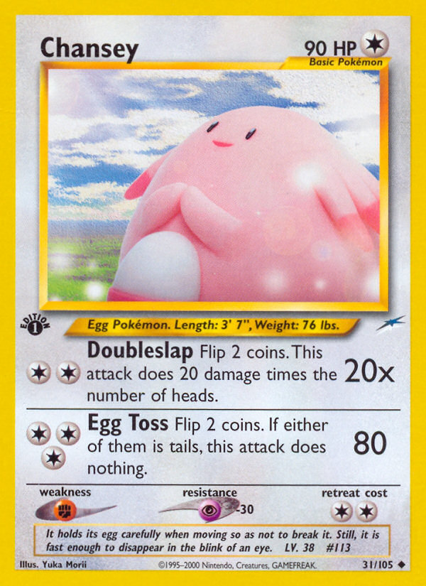 Chansey (31/105) [Neo Destiny 1st Edition] | GnG Games