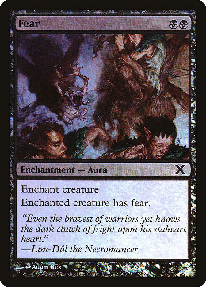 Fear (Premium Foil) [Tenth Edition] | GnG Games
