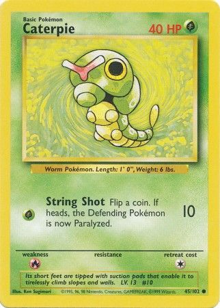 Caterpie (45/102) [Base Set Unlimited] | GnG Games