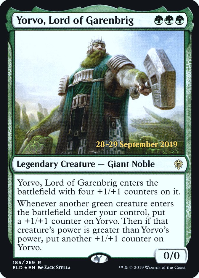 Yorvo, Lord of Garenbrig  [Throne of Eldraine Prerelease Promos] | GnG Games