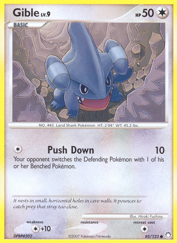 Gible (85/123) [Diamond & Pearl: Mysterious Treasures] | GnG Games