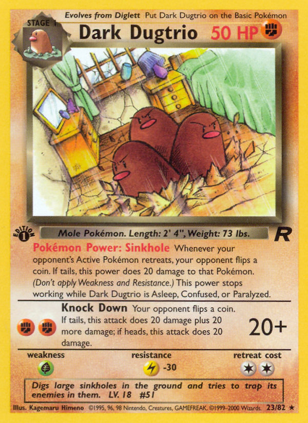 Dark Dugtrio (23/82) [Team Rocket 1st Edition] | GnG Games