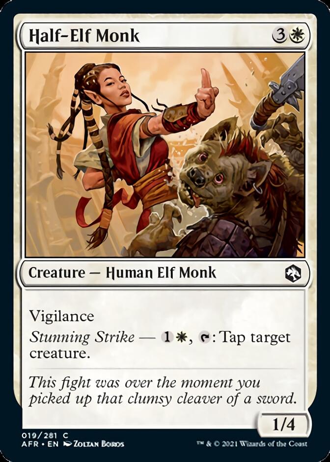 Half-Elf Monk [Dungeons & Dragons: Adventures in the Forgotten Realms] | GnG Games