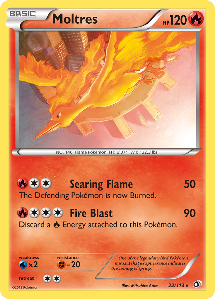 Moltres (22/113) [Black & White: Legendary Treasures] | GnG Games