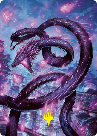 Junji, the Midnight Sky 2 Art Card (Gold-Stamped Signature) [Kamigawa: Neon Dynasty Art Series] | GnG Games