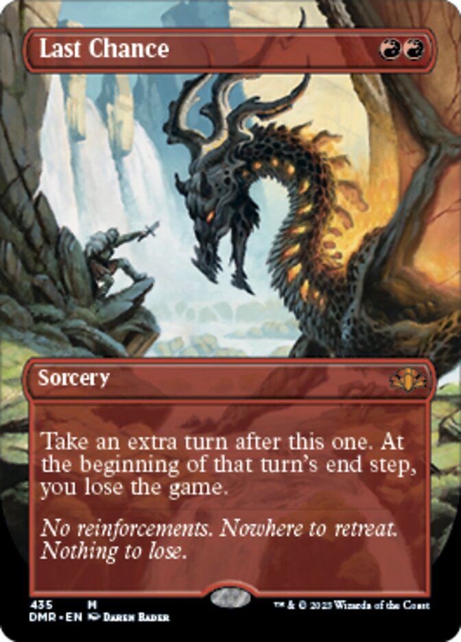 Last Chance (Borderless Alternate Art) [Dominaria Remastered] | GnG Games