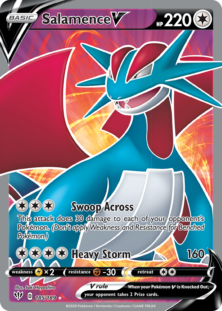 Salamence V (185/189) [Sword & Shield: Darkness Ablaze] | GnG Games