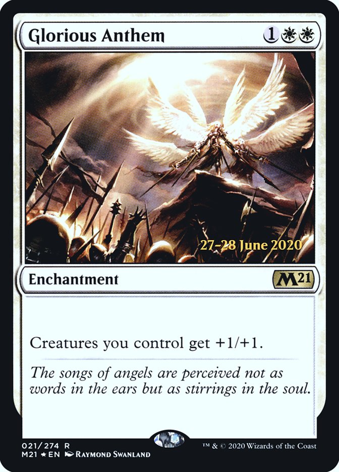 Glorious Anthem  [Core Set 2021 Prerelease Promos] | GnG Games