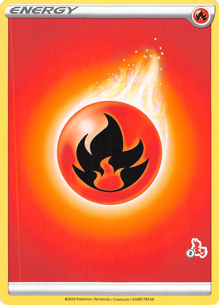 Fire Energy (Cinderace Stamp #2) [Battle Academy 2022] | GnG Games