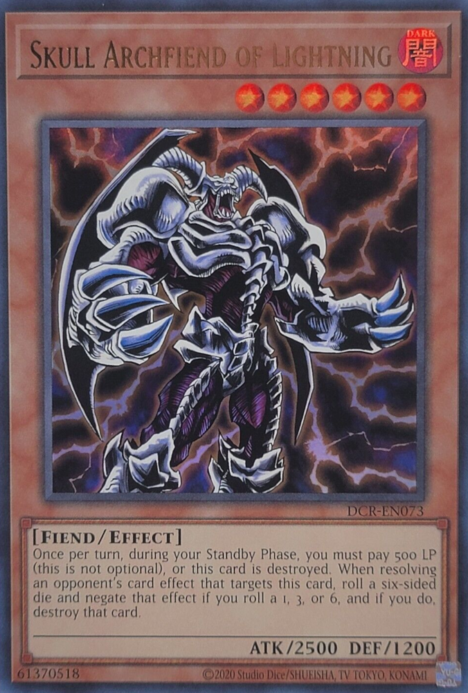 Skull Archfiend of Lightning (25th Anniversary) [DCR-EN073] Ultra Rare | GnG Games