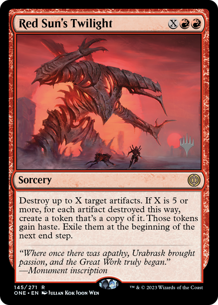 Red Sun's Twilight (Promo Pack) [Phyrexia: All Will Be One Promos] | GnG Games