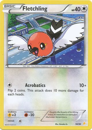 Fletchling (16/30) [XY: Trainer Kit 3 - Pikachu Libre] | GnG Games