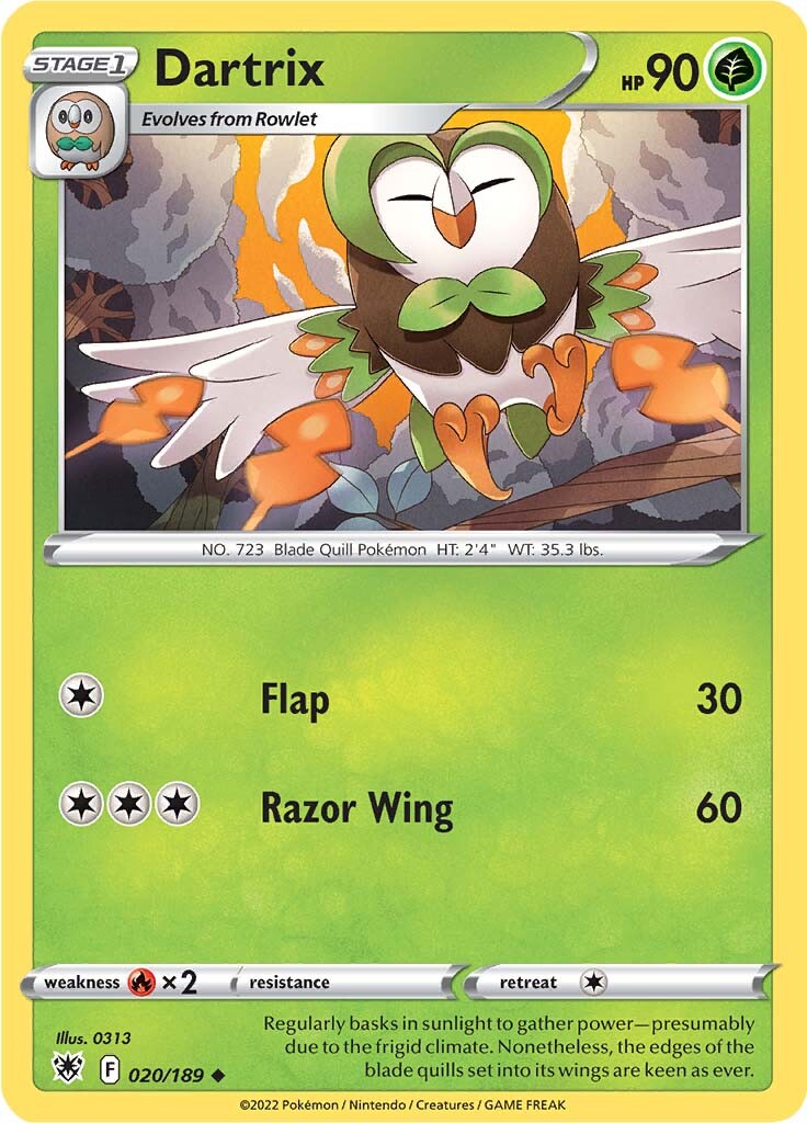 Dartrix (020/189) [Sword & Shield: Astral Radiance] | GnG Games