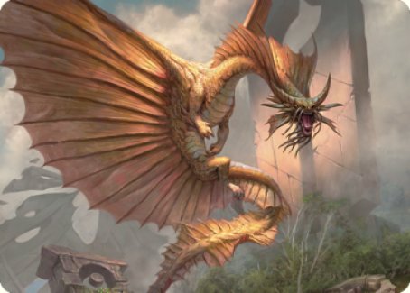 Ancient Gold Dragon Art Card (28) [Commander Legends: Battle for Baldur's Gate Art Series] | GnG Games