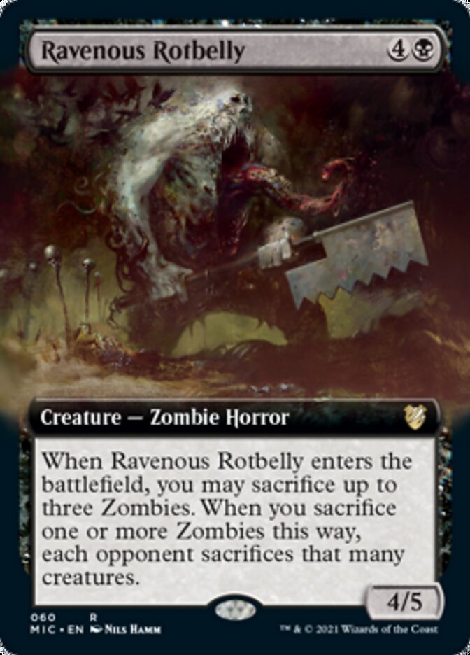 Ravenous Rotbelly (Extended) [Innistrad: Midnight Hunt Commander] | GnG Games