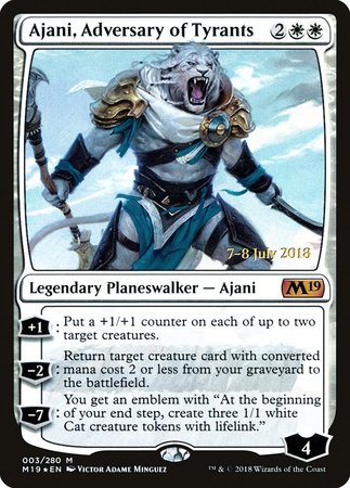 Ajani, Adversary of Tyrants [Core Set 2019 Promos] | GnG Games