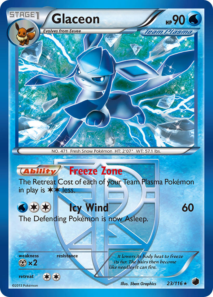 Glaceon (23/116) [Black & White: Plasma Freeze] | GnG Games