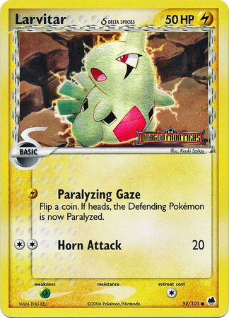 Larvitar (52/101) (Delta Species) (Stamped) [EX: Dragon Frontiers] | GnG Games