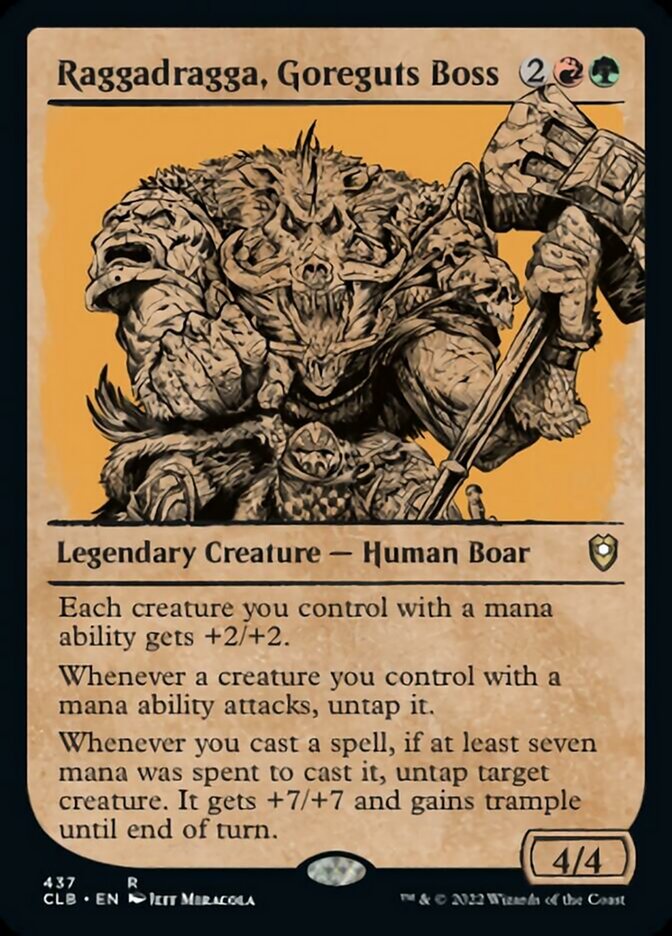 Raggadragga, Goreguts Boss (Showcase) [Commander Legends: Battle for Baldur's Gate] | GnG Games