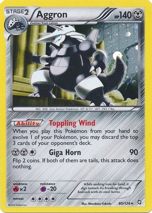 Aggron (80/124) (Cosmos Holo) [Black & White: Dragons Exalted] | GnG Games