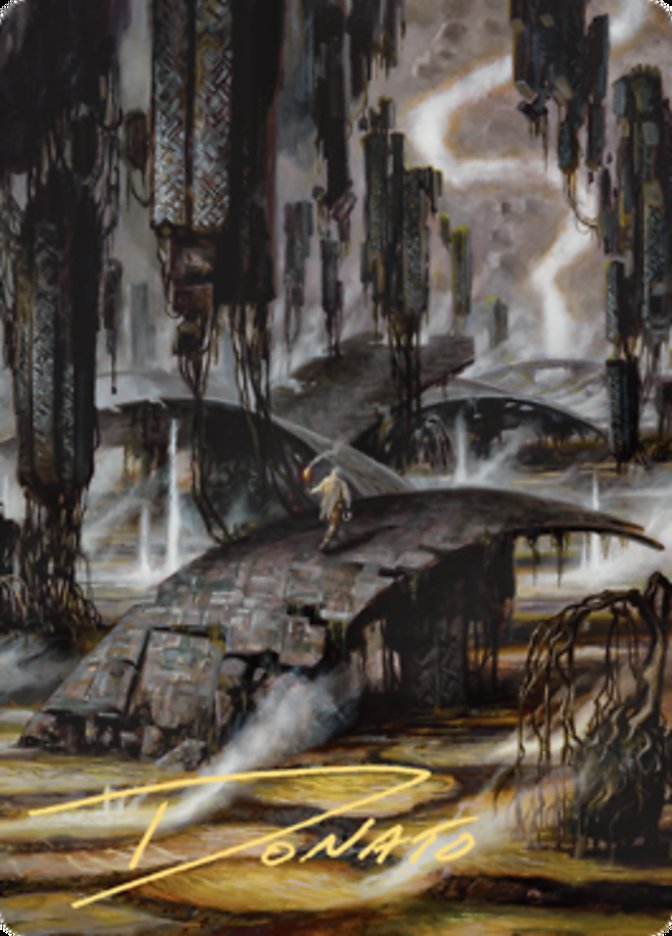 Grimclimb Pathway Art Card (Gold-Stamped Signature) [Zendikar Rising Art Series] | GnG Games