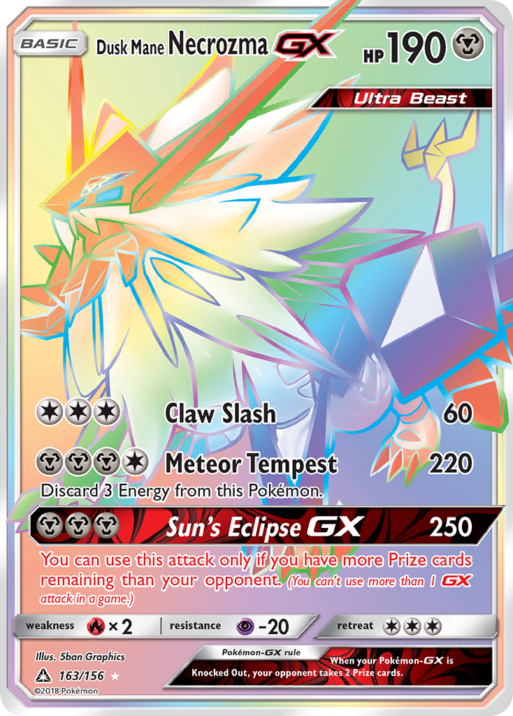 Dusk Mane Necrozma GX (163/156) [Sun & Moon: Ultra Prism] | GnG Games