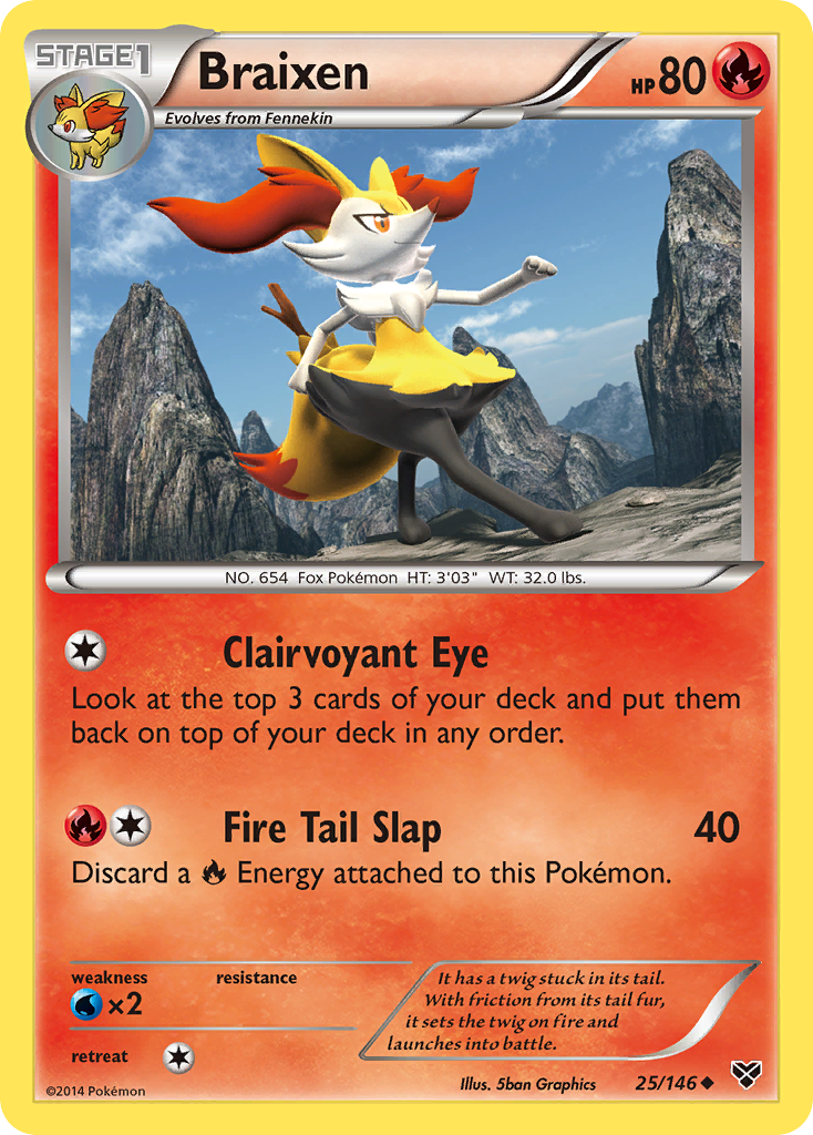 Braixen (25/146) [XY: Base Set] | GnG Games