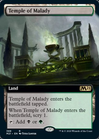 Temple of Malady (Extended Art) [Core Set 2021] | GnG Games