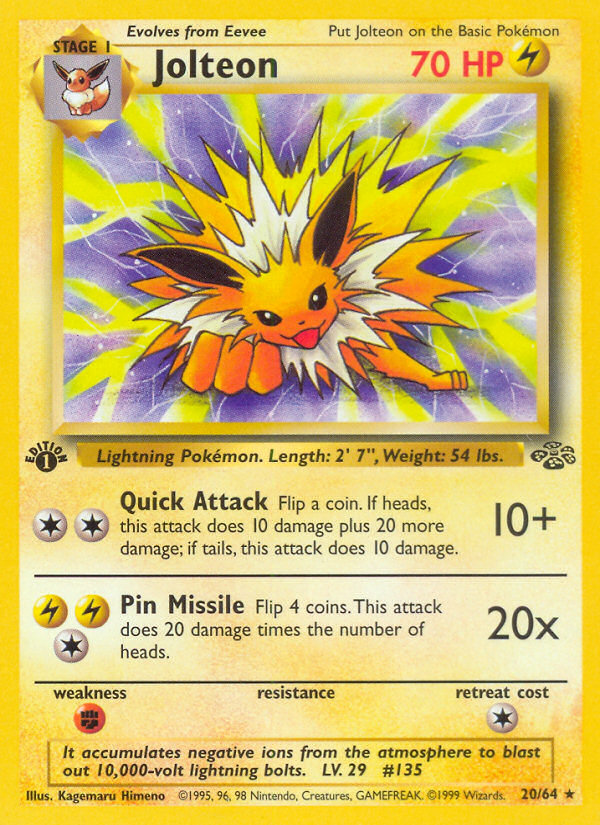 Jolteon (20/64) [Jungle 1st Edition] | GnG Games